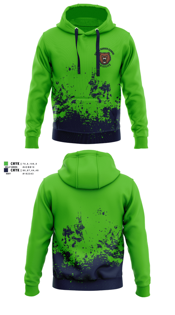 Hoodie, Clover Garden School Grizzlies, Spirit Store, Teamtime, Team time, sublimation, custom sports apparel, team uniforms, spirit wear, spiritwear, sports uniforms, custom shirts, team store, custom team store, fundraiser sports, apparel fundraiser