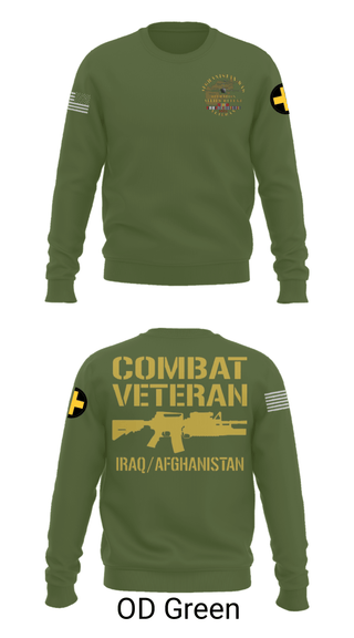 Crew Neck Sweatshirt, 33rd Infantry, Army, Teamtime, Team time, sublimation, custom sports apparel, team uniforms, spirit wear, spiritwear, sports uniforms, custom shirts, team store, custom team store, fundraiser sports, apparel fundraiser