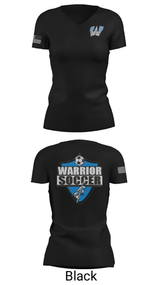 Womens Short Sleeve Vneck Shirt, Willowbrook Warriors, Men's Soccer, Teamtime, Team time, sublimation, custom sports apparel, team uniforms, spirit wear, spiritwear, sports uniforms, custom shirts, team store, custom team store, fundraiser sports, apparel fundraiser