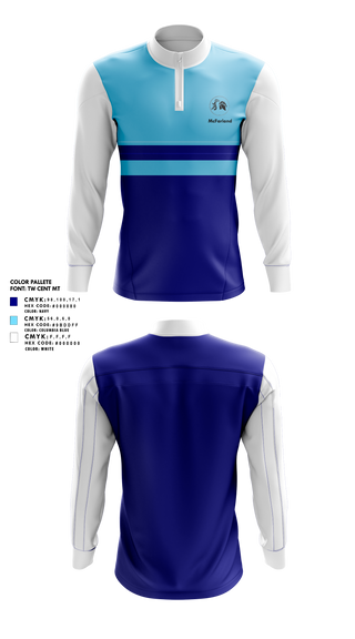 Quarter Zip Jacket, McFarland Girls Basketball, Women's Basketball, Teamtime, Team time, sublimation, custom sports apparel, team uniforms, spirit wear, spiritwear, sports uniforms, custom shirts, team store, custom team store, fundraiser sports, apparel fundraiser