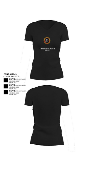 Womens Short Sleeve Vneck Shirt, Battle Space Surveillance Company, Marines, Teamtime, Team time, sublimation, custom sports apparel, team uniforms, spirit wear, spiritwear, sports uniforms, custom shirts, team store, custom team store, fundraiser sports, apparel fundraiser