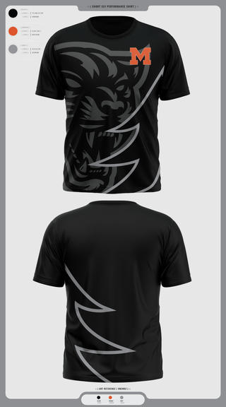 Short Sleeve Performance Shirt, Milton Area Black Panthers, , Teamtime, Team time, sublimation, custom sports apparel, team uniforms, spirit wear, spiritwear, sports uniforms, custom shirts, team store, custom team store, fundraiser sports, apparel fundraiser