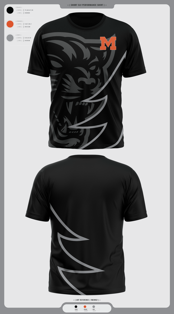 Short Sleeve Performance Shirt, Milton Area Black Panthers, , Teamtime, Team time, sublimation, custom sports apparel, team uniforms, spirit wear, spiritwear, sports uniforms, custom shirts, team store, custom team store, fundraiser sports, apparel fundraiser