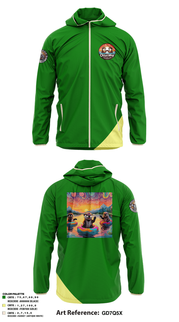 Windbreaker, Otters Way Outdoors, , Teamtime, Team time, sublimation, custom sports apparel, team uniforms, spirit wear, spiritwear, sports uniforms, custom shirts, team store, custom team store, fundraiser sports, apparel fundraiser