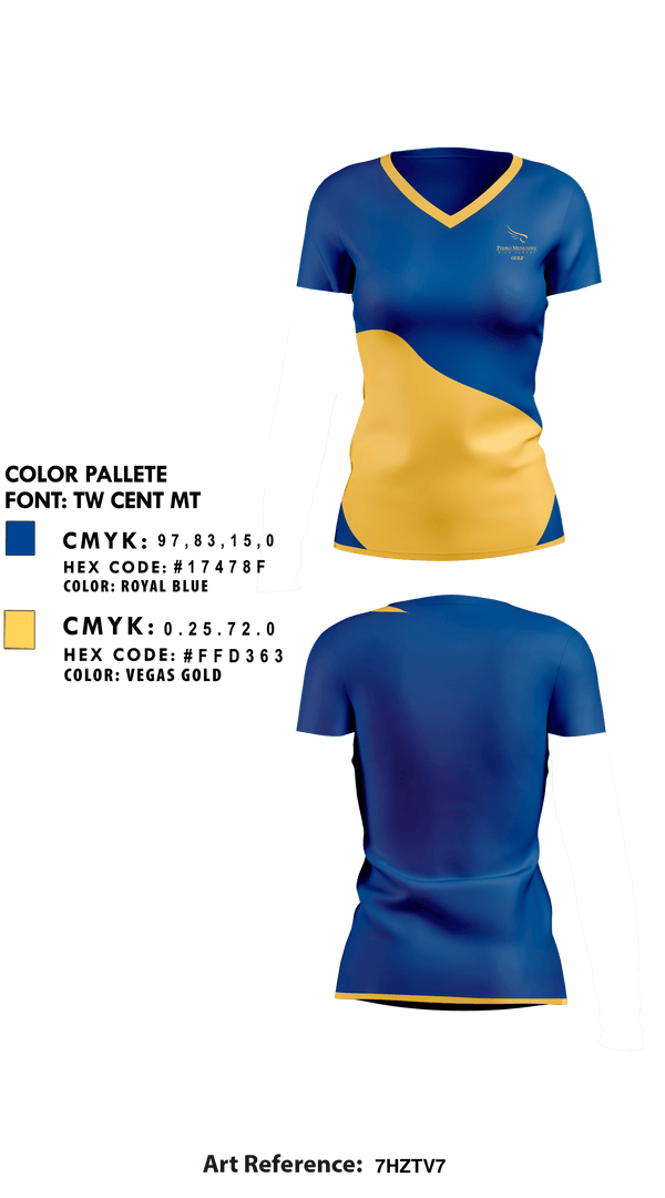Womens Short Sleeve Vneck Shirt, Pedro Menendez High School Golf, Golf, Teamtime, Team time, sublimation, custom sports apparel, team uniforms, spirit wear, spiritwear, sports uniforms, custom shirts, team store, custom team store, fundraiser sports, apparel fundraiser