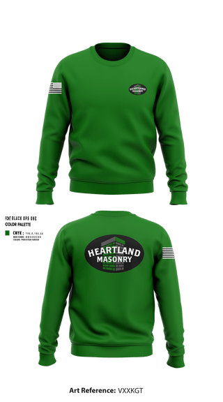 Crew Neck Sweatshirt, Heartland masonry, , Teamtime, Team time, sublimation, custom sports apparel, team uniforms, spirit wear, spiritwear, sports uniforms, custom shirts, team store, custom team store, fundraiser sports, apparel fundraiser