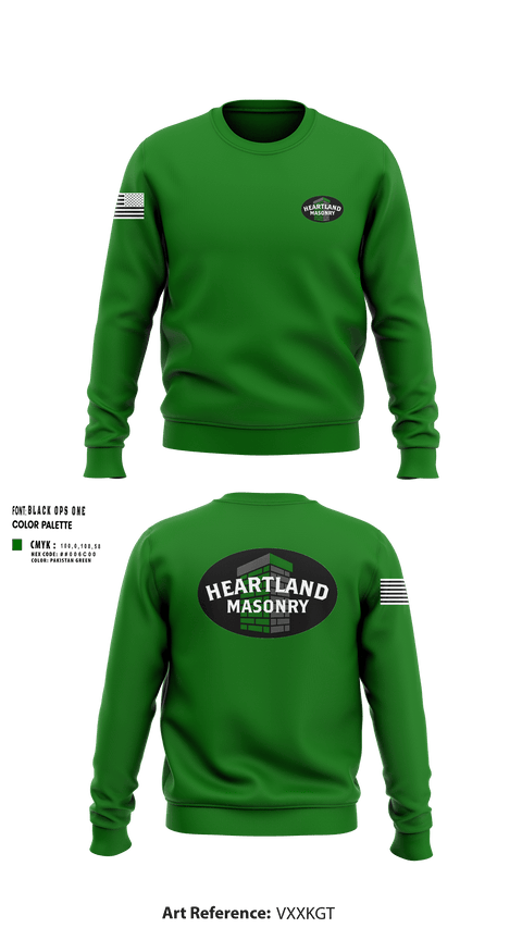Crew Neck Sweatshirt, Heartland masonry, , Teamtime, Team time, sublimation, custom sports apparel, team uniforms, spirit wear, spiritwear, sports uniforms, custom shirts, team store, custom team store, fundraiser sports, apparel fundraiser