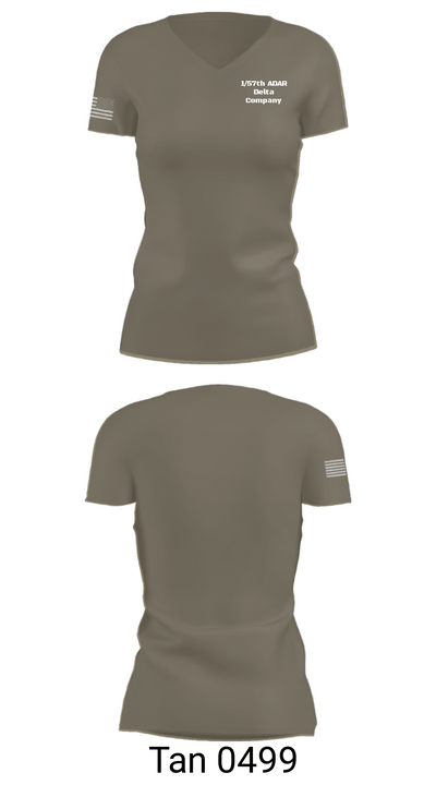 1/57th ADAR Delta Company 19205986 Women's Short Sleeve V-neck Shirt - 68