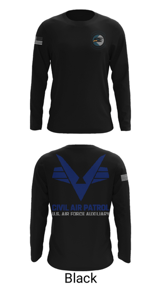 Long Sleeve Performance Shirt, Sunlake High School Cadet Squadron, Air Force, Teamtime, Team time, sublimation, custom sports apparel, team uniforms, spirit wear, spiritwear, sports uniforms, custom shirts, team store, custom team store, fundraiser sports, apparel fundraiser