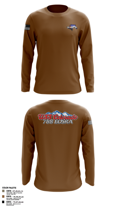 USS Colorado 62419768 Long Sleeve Performance Shirt 8