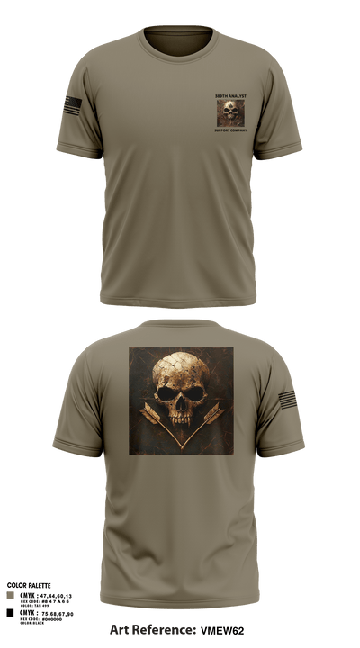 389th MI BN 57942620 Short Sleeve Performance Shirt - 1