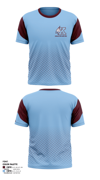 Short Sleeve Performance Shirt, Kankakee High School Band, Spirit Store, Teamtime, Team time, sublimation, custom sports apparel, team uniforms, spirit wear, spiritwear, sports uniforms, custom shirts, team store, custom team store, fundraiser sports, apparel fundraiser