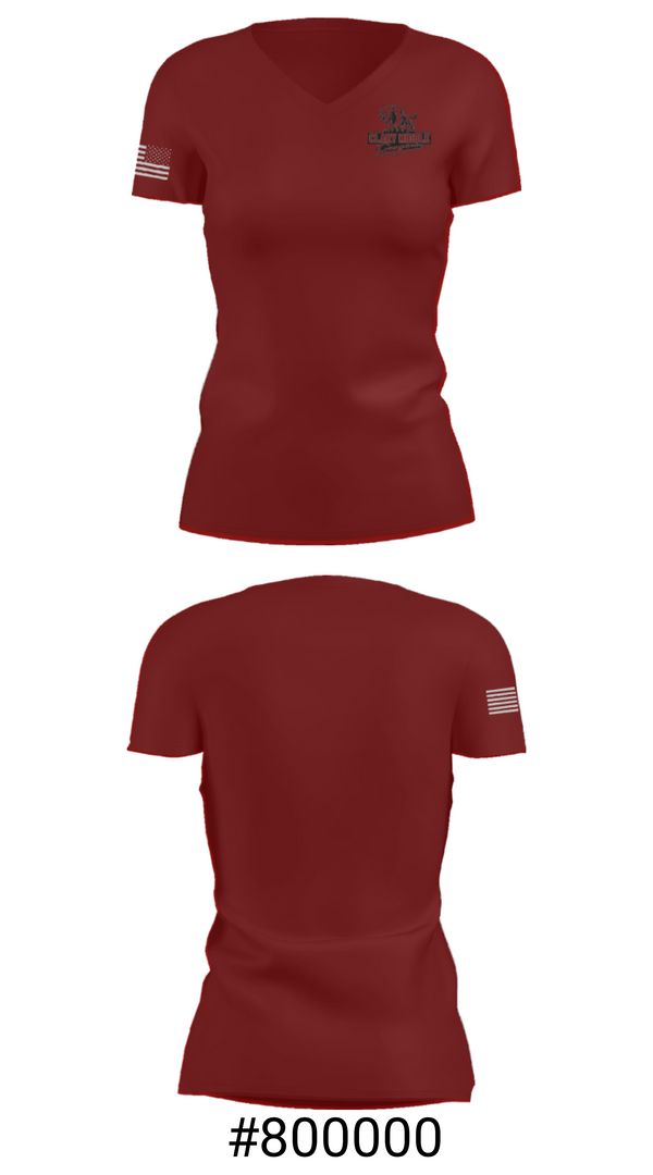 Women's Short Sleeve Vneck Shirt, Clary Middle School Lacrosse, Men's Lacrosse, Teamtime, Team time, sublimation, custom sports apparel, team uniforms, spirit wear, spiritwear, sports uniforms, custom shirts, team store, custom team store, fundraiser sports, apparel fundraiser