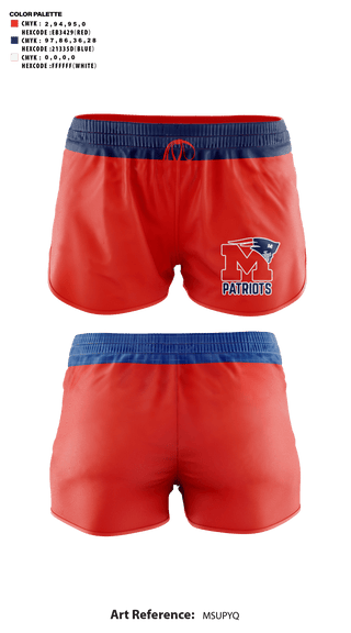 Womens Shorts, Marion High School Cheer, Cheer, Teamtime, Team time, sublimation, custom sports apparel, team uniforms, spirit wear, spiritwear, sports uniforms, custom shirts, team store, custom team store, fundraiser sports, apparel fundraiser