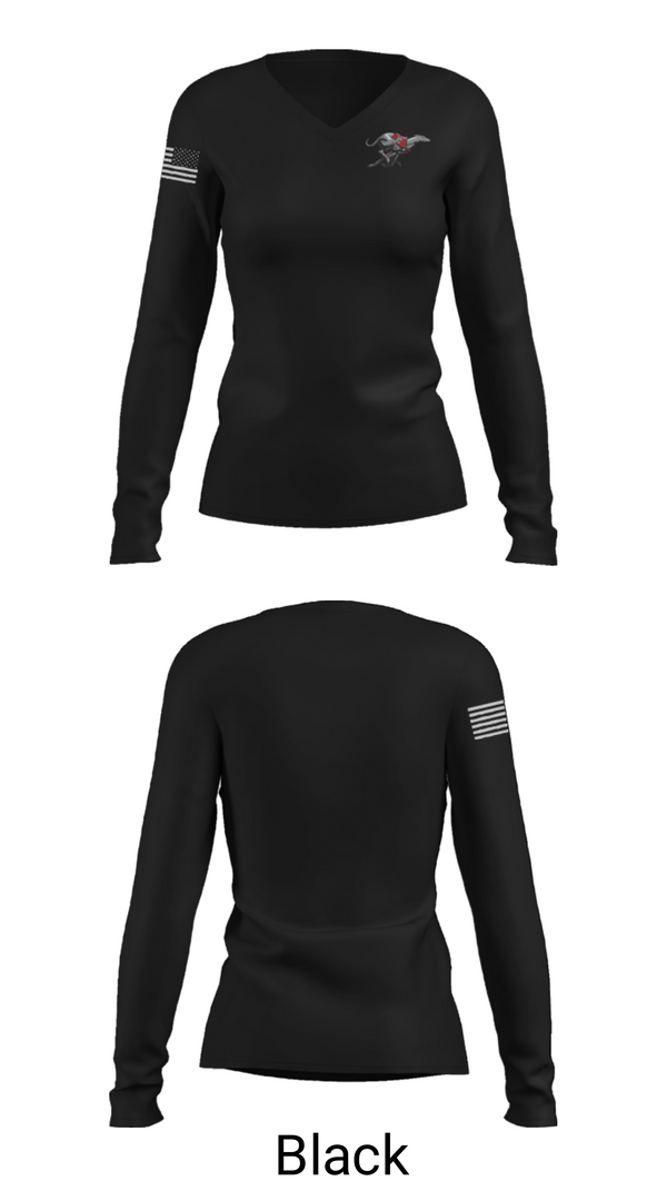 Women's Long Sleeve Vneck Shirt, Duluth East High School Softball, Softball, Teamtime, Team time, sublimation, custom sports apparel, team uniforms, spirit wear, spiritwear, sports uniforms, custom shirts, team store, custom team store, fundraiser sports, apparel fundraiser
