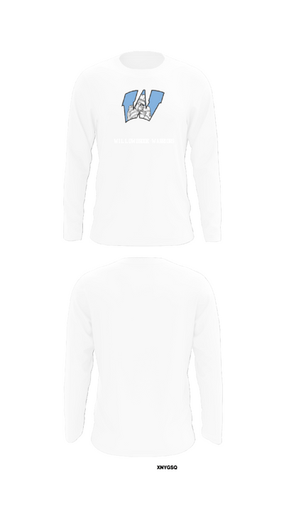 Willowbrook Warriors 8635943 Long Sleeve Performance Shirt - 8