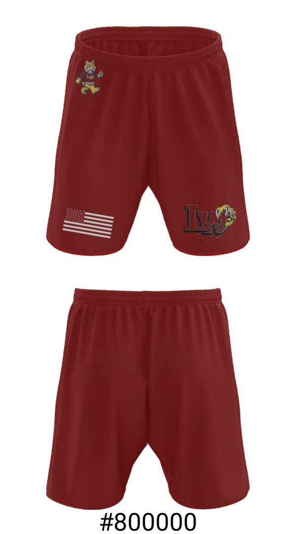 Athletic Shorts With Pockets, Lowpoint-Washburn Junior High School Softball, Softball, Teamtime, Team time, sublimation, custom sports apparel, team uniforms, spirit wear, spiritwear, sports uniforms, custom shirts, team store, custom team store, fundraiser sports, apparel fundraiser