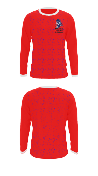 Nathan Hale High School Baseball 3422555 Long Sleeve Performance Shirt - 33
