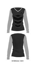 Byron P Steele Ii High School Track 27013031 Women's Long Sleeve V-neck Shirt - 22