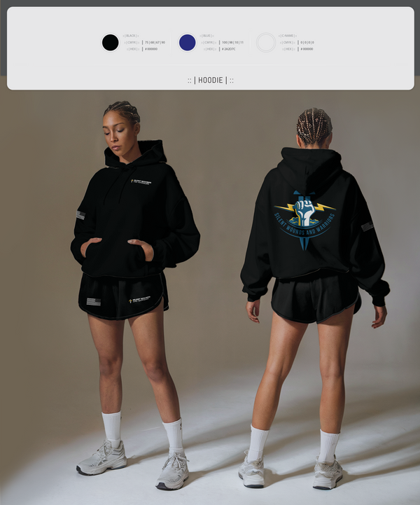 Hoodie, Silent Wounds and Warriors Foundation, , Teamtime, Team time, sublimation, custom sports apparel, team uniforms, spirit wear, spiritwear, sports uniforms, custom shirts, team store, custom team store, fundraiser sports, apparel fundraiser