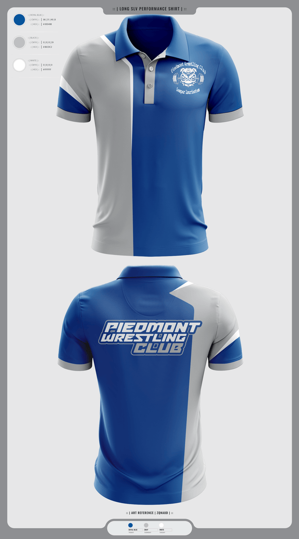 Short Sleeve Performance Polo, Piedmont Youth Wrestling, Wrestling, Teamtime, Team time, sublimation, custom sports apparel, team uniforms, spirit wear, spiritwear, sports uniforms, custom shirts, team store, custom team store, fundraiser sports, apparel fundraiser