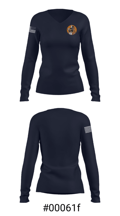 Warwick Warriors 76284872 Women's Long Sleeve V-neck Shirt - 20