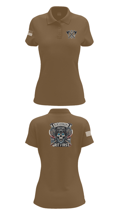 Baker 3-509th 3rd Plt 1st squad 60073036 Women's Short Sleeve Performance Polo  - 15