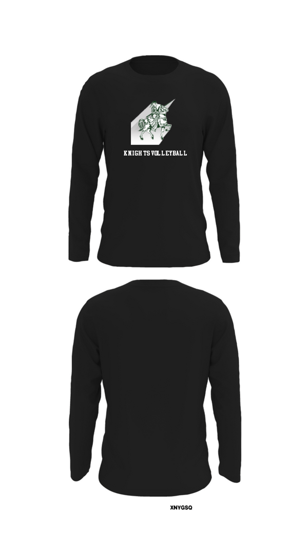 Long Sleeve Performance Shirt, Knights Volleyball, Men's Volleyball, Teamtime, Team time, sublimation, custom sports apparel, team uniforms, spirit wear, spiritwear, sports uniforms, custom shirts, team store, custom team store, fundraiser sports, apparel fundraiser