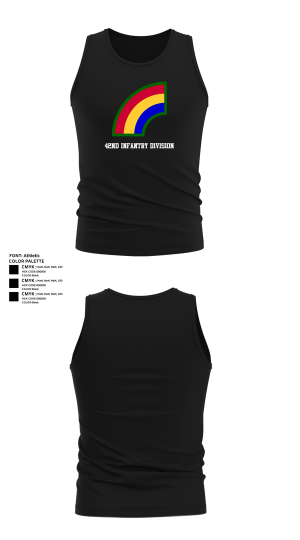 Tank Top, 42ND Infantry Division, Army, Teamtime, Team time, sublimation, custom sports apparel, team uniforms, spirit wear, spiritwear, sports uniforms, custom shirts, team store, custom team store, fundraiser sports, apparel fundraiser