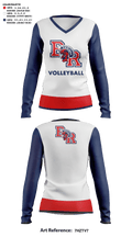 Bridgewater-Raynham Regional High School Volleyball 53115621 Women's Long Sleeve V-neck Shirt -1 42