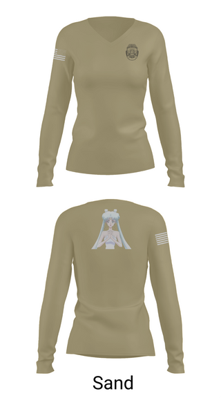 Womens Long Sleeve Vneck Shirt, State of Hawaii Department of the Attorney General (HIAG) Civil Rights Investigations Unit, Police, Teamtime, Team time, sublimation, custom sports apparel, team uniforms, spirit wear, spiritwear, sports uniforms, custom shirts, team store, custom team store, fundraiser sports, apparel fundraiser