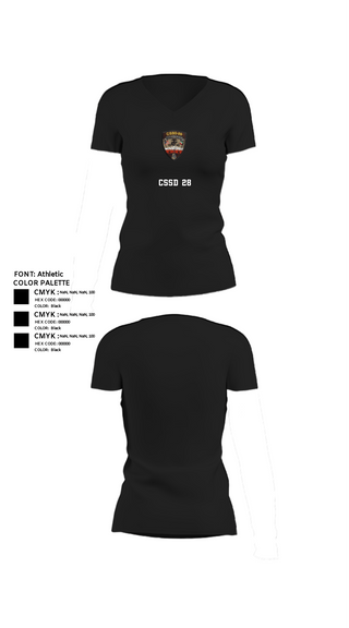 Women's Short Sleeve Vneck Shirt, CSSD 28, Marines, Teamtime, Team time, sublimation, custom sports apparel, team uniforms, spirit wear, spiritwear, sports uniforms, custom shirts, team store, custom team store, fundraiser sports, apparel fundraiser