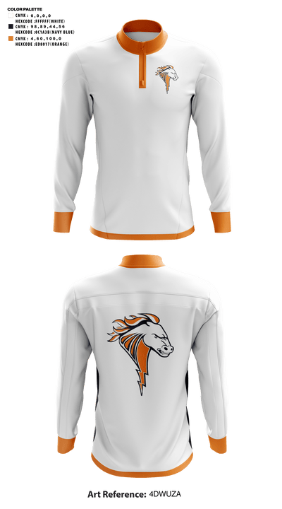 Illini West High School Basketball 62071600 Quarter Zip Jacket - 41
