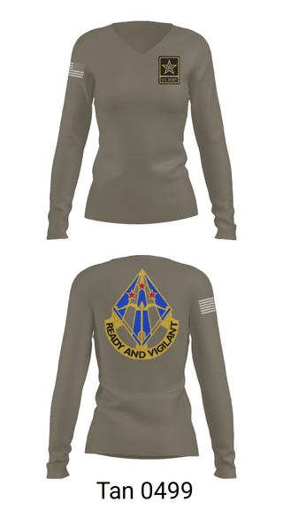 Women's Long Sleeve Vneck Shirt, Air defense, National Guard, Teamtime, Team time, sublimation, custom sports apparel, team uniforms, spirit wear, spiritwear, sports uniforms, custom shirts, team store, custom team store, fundraiser sports, apparel fundraiser