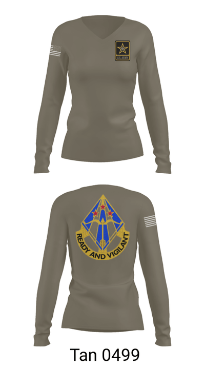 Air defense 55957656 Women's Long Sleeve V-neck Shirt - 49