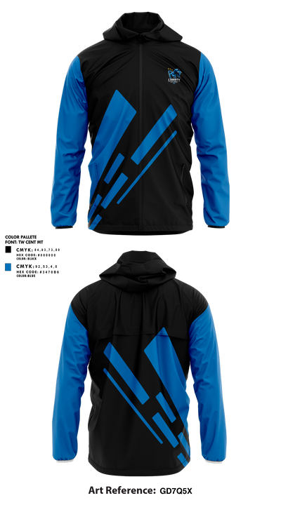 Liberty high school football 28328260 Windbreaker - 1