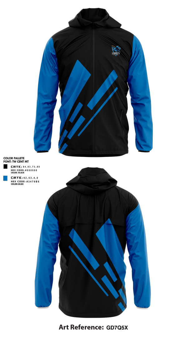Windbreaker, Liberty high school football, , Teamtime, Team time, sublimation, custom sports apparel, team uniforms, spirit wear, spiritwear, sports uniforms, custom shirts, team store, custom team store, fundraiser sports, apparel fundraiser