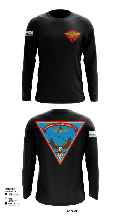 Marine Air Group 24 32391498 Long Sleeve Performance Shirt - 123