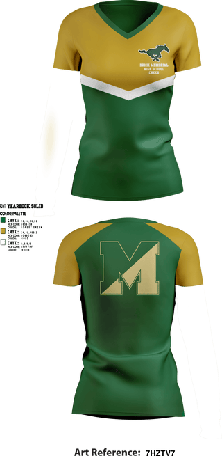 Womens Short Sleeve Vneck Shirt, Brick Memorial High School Cheer, Cheer, Teamtime, Team time, sublimation, custom sports apparel, team uniforms, spirit wear, spiritwear, sports uniforms, custom shirts, team store, custom team store, fundraiser sports, apparel fundraiser