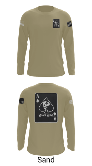 Long Sleeve Performance Shirt, Ace of spades, Army, Teamtime, Team time, sublimation, custom sports apparel, team uniforms, spirit wear, spiritwear, sports uniforms, custom shirts, team store, custom team store, fundraiser sports, apparel fundraiser