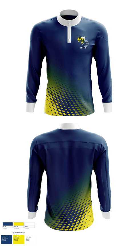 Quarter Zip Jacket, Detroit Country Day School (Upper School) Cheer, Cheer, Teamtime, Team time, sublimation, custom sports apparel, team uniforms, spirit wear, spiritwear, sports uniforms, custom shirts, team store, custom team store, fundraiser sports, apparel fundraiser