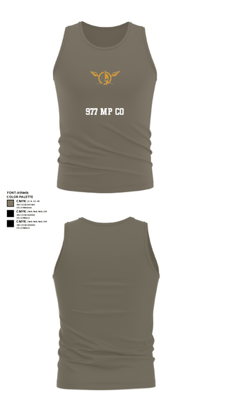 Tank Top, 977 MP CO, Army, Teamtime, Team time, sublimation, custom sports apparel, team uniforms, spirit wear, spiritwear, sports uniforms, custom shirts, team store, custom team store, fundraiser sports, apparel fundraiser