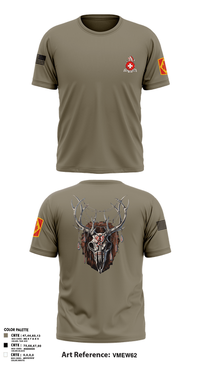 Bravo 1st BN 14th FAR 722916 Short Sleeve Performance Shirt - 1