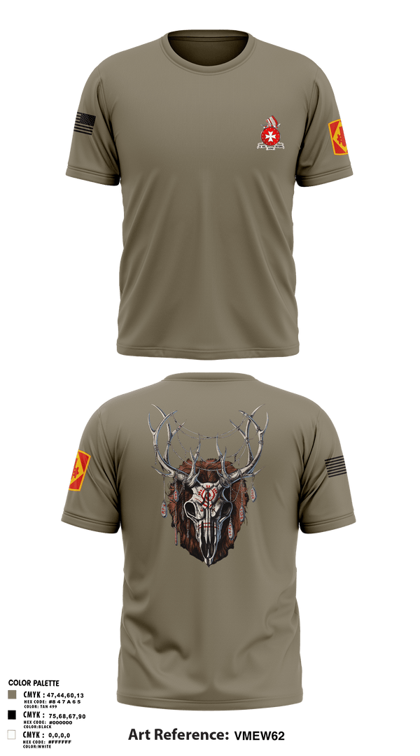 Bravo 1st BN 14th FAR 722916 Short Sleeve Performance Shirt - 1