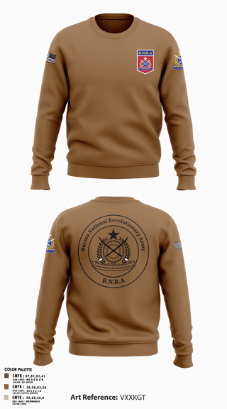 Crew Neck Sweatshirt, B.N.R.AB.N.R.Army, Army, Teamtime, Team time, sublimation, custom sports apparel, team uniforms, spirit wear, spiritwear, sports uniforms, custom shirts, team store, custom team store, fundraiser sports, apparel fundraiser