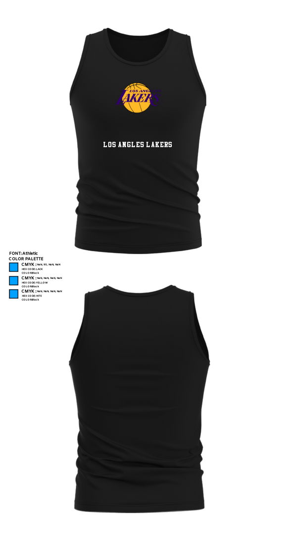 Tank Top, Los angles lakers, Men's Basketball, Teamtime, Team time, sublimation, custom sports apparel, team uniforms, spirit wear, spiritwear, sports uniforms, custom shirts, team store, custom team store, fundraiser sports, apparel fundraiser