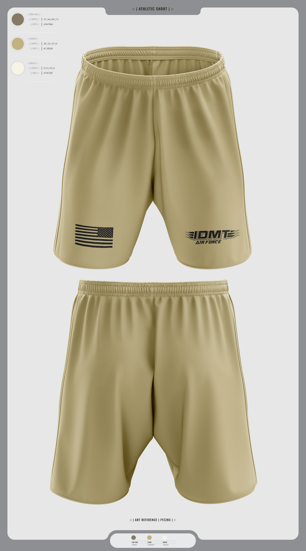 Athletic Shorts With Pockets, IDMT, Air Force, Teamtime, Team time, sublimation, custom sports apparel, team uniforms, spirit wear, spiritwear, sports uniforms, custom shirts, team store, custom team store, fundraiser sports, apparel fundraiser