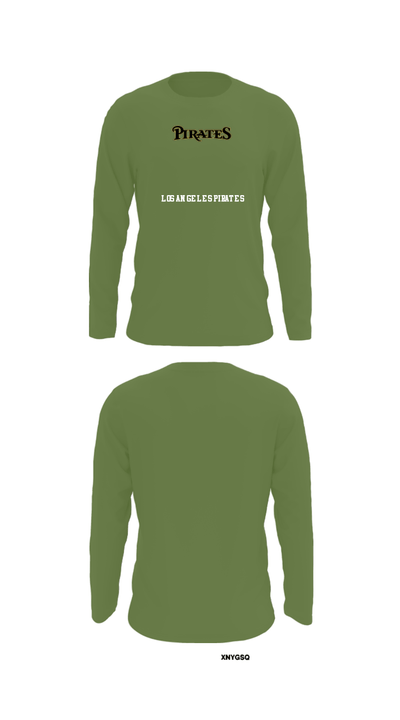 Los Angeles Pirates 34653306 Long Sleeve Performance Shirt - 21