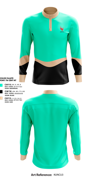 Love Burn Fashion Brand 1669137 Quarter Zip Jacket - 1