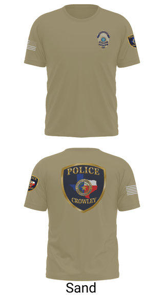 Short Sleeve Performance Shirt, Crowley Police Department, , Teamtime, Team time, sublimation, custom sports apparel, team uniforms, spirit wear, spiritwear, sports uniforms, custom shirts, team store, custom team store, fundraiser sports, apparel fundraiser